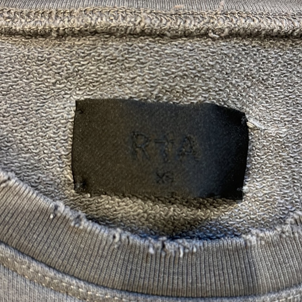 SOLD - RTA Cropped Sweatshirt XS EUC - Picture 2 of 3